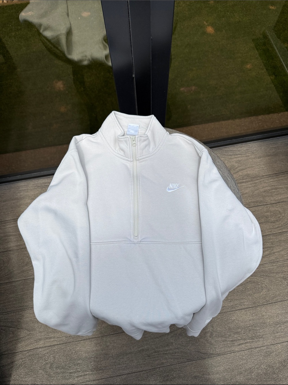 Nike Off-White Quarter-Zip Pullover